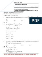 DPP - Binomial Theorem - QAS
