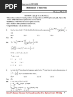 DPP - Binomial Theorem - QAS