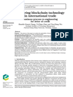 Exploring Blockchain Technology in International Trade: Business Process Re-Engineering For Letter of Credit