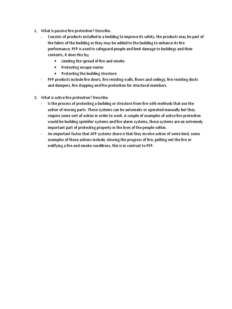 What Is Passive Fire Protection PDF