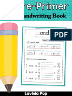 Demo Sight Words Handwriting Book Pre Primer Words 711143