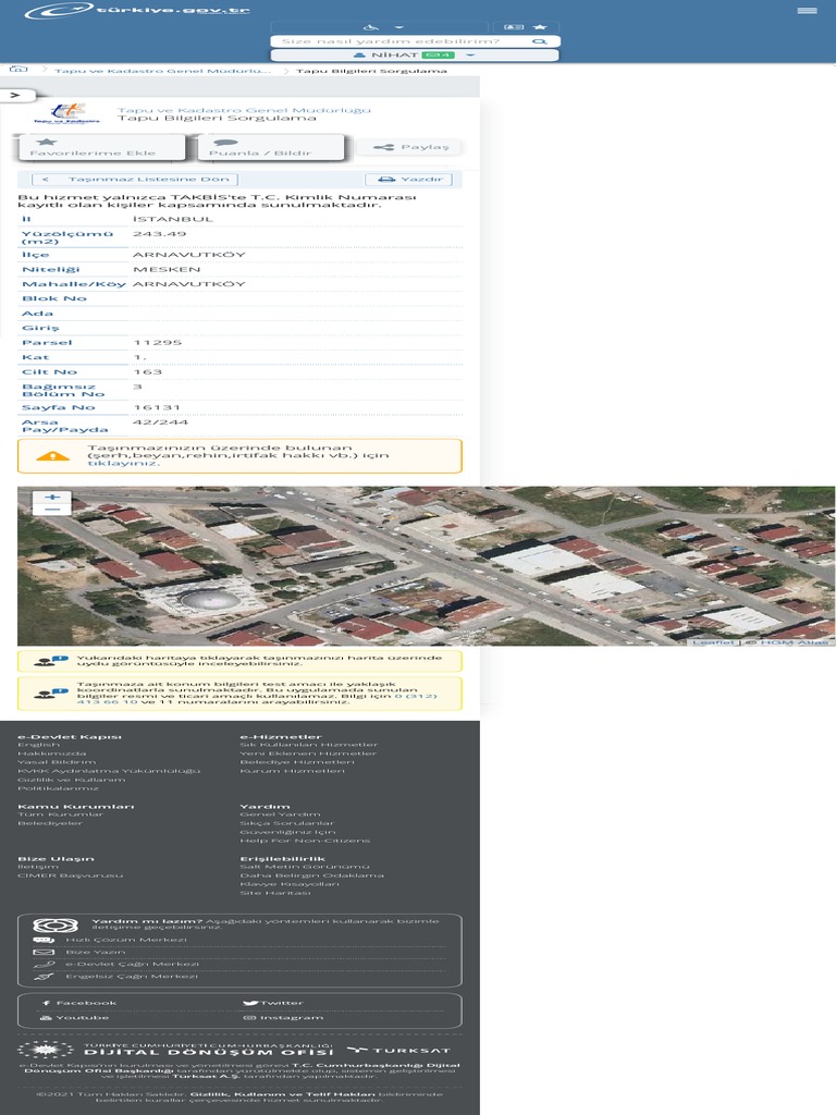 Tapu Ve Kadastro Genel Müdürlüğü Tapu Bilgileri PDF