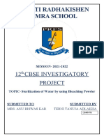 Parvati Radhakishen Fomra School: 12 Cbse Investigatory Project