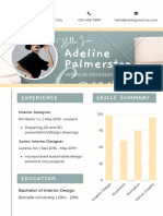 Adeline Palmerston: Experience Skills Summary