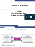 Fundamentals of Marketing: Creating Differentiation and Market Positioning
