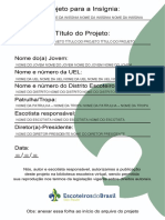 Capa Padrão para Publicação de Trabalho - Ramo Escoteiro Jovem 1