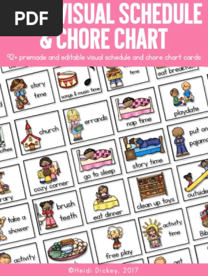 Visual Daily Schedule & Chore Chart