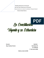 La Constitucion Vigente y Orden Juridico