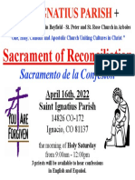 Sacrament of Confession Holy Saturday