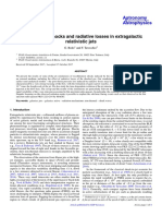 Recollimation Shocks and Radiative Losses in Extragalactic