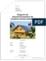 Rapport de Dimensionnement de Système Photovoltaïque - PDF