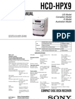 Service Manual: Hcd-Hpx9