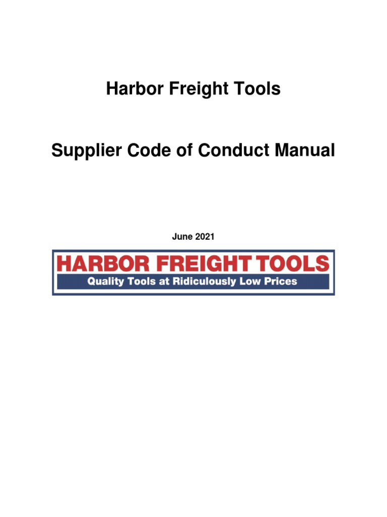 Harbor Freight Tools June 2021 PDF Employment Audit