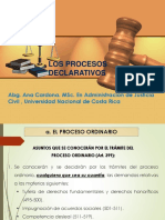 Los Procesos Declarativos Honduras/ Derecho Procesal Civil