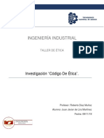 3.1 Codigo de Etica en Ingenieria Industrial