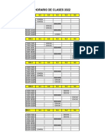 Horario Del Clases 2022 Final Final