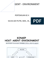 Host - Agent - Environment: Pertemuan Ke 4 Silvia Adi Putri, SKM., M., M. Kes