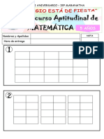 INICIAL 5 AÑOS EXAMEN APTITUDINAL MATEMÁTICA Final Ok Ok Ok