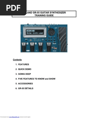 Gr 55 Training Manual