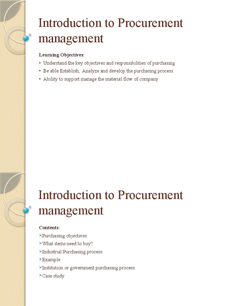 Procurement Management Essentials Guide | PDF | Procurement | Business ...