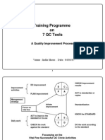 Training Programme On 7 QC Tools: A Quality Improvement Process