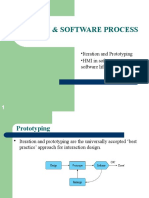 Design & Software Process: - Iteration and Prototyping - HMI in Software Process: Software Life Cycle