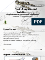 5th Year DCG 20 Week Assessment Solutions