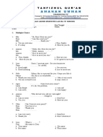 Soal Pas English Kelas 7 TP 2020-2021