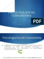 26. Psicologia social comunitária
