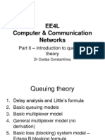 Ee4L Computer & Communication Networks: - Introduction To Queueing Theory