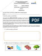 1° Guía # 1 de Diagnostico Grado Primero 2021