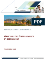 Répertoire Des Établissements - Hébergement