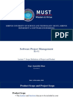 Mirpur University of Science and Technology (Must), Mirpur Deparment Software Engineering