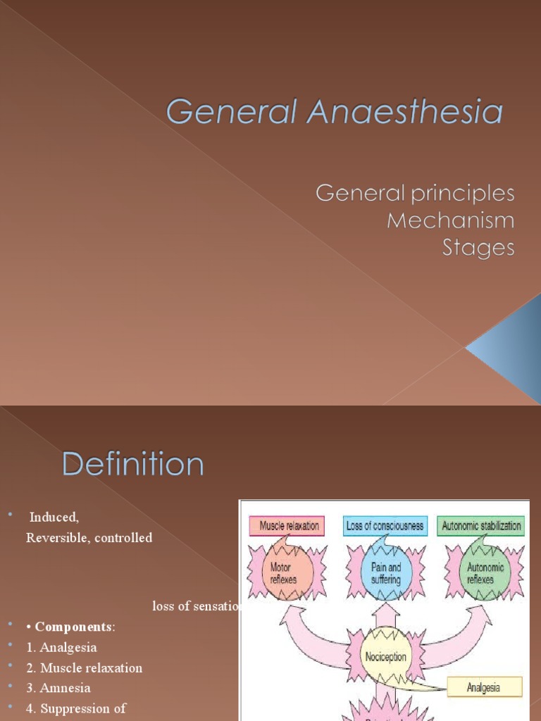 General Anaesthesia | PDF | Anesthesia | Medical Specialties