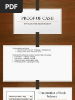 Proof of Cash: Two-Date Bank Reconcilation