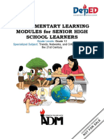 Supplementary Learning Modules For Senior High School Learners