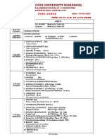 Final UG BA, BA - L - , BBA, BCA B.Com, B.SC B.C.A, & B.Voc I, III & V Examinations Time-Table, March, 2022