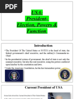 USA President Election, Powers and Functions