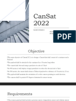 CanSat 2022 Flight Dynamics Presentation