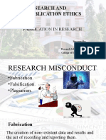 Research and Publication Ethics