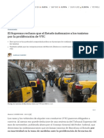 El Supremo rechaza que el Estado indemnice a los taxistas por la proliferación de VTC _ Compañías _ Cinco Días
