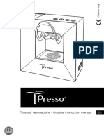 Tpresso® Tea Machine - Original Instruction Manual