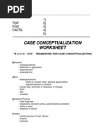 Sample Case Conceptualization & Treatment Summary | Psychotherapy