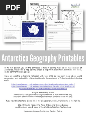 Antarctica-Geography-Printables