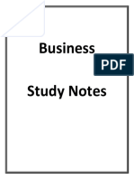 Business Study Notes