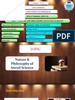 Nature and Philosophy of Social Science