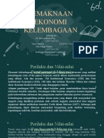 Pertemuan 4 Pemaknaan Ekonomi Kelembagaan