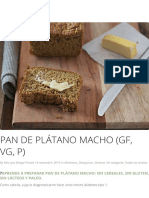 Pan de Plátano Macho: ¡Con Dos Ingredientes!