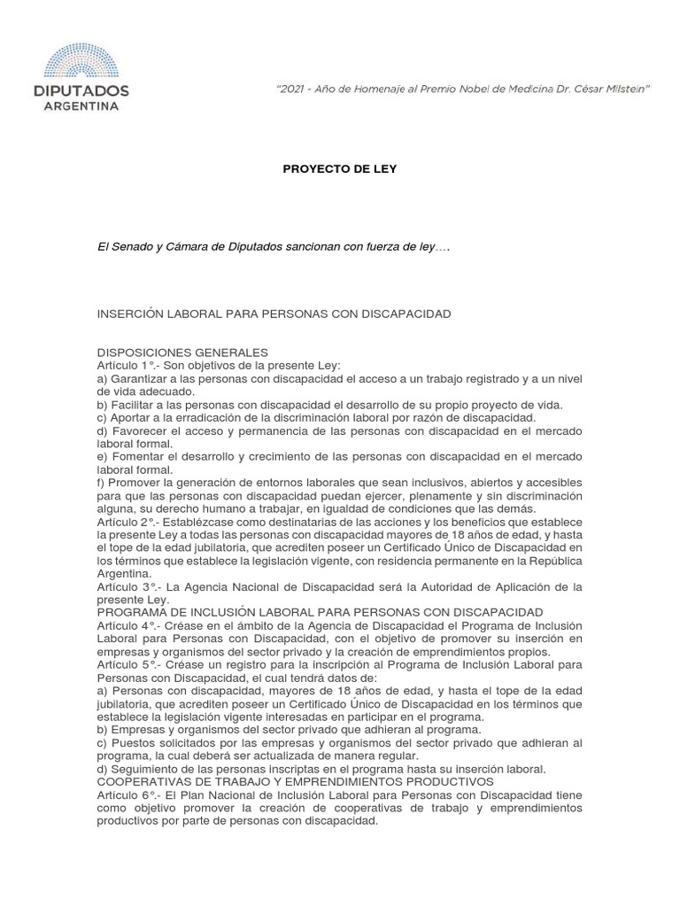 02 - 03 Inclusion Laboral Personas Con Discapacidad | PDF | Invalidez ...