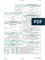 Formulario para El Segundo Parcial de Matemáticas IV EECA UCV